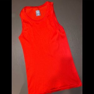 Athleta Tank Womens XL Athletic Top Pullover Red Sleeveless Scoop Neck NWOT